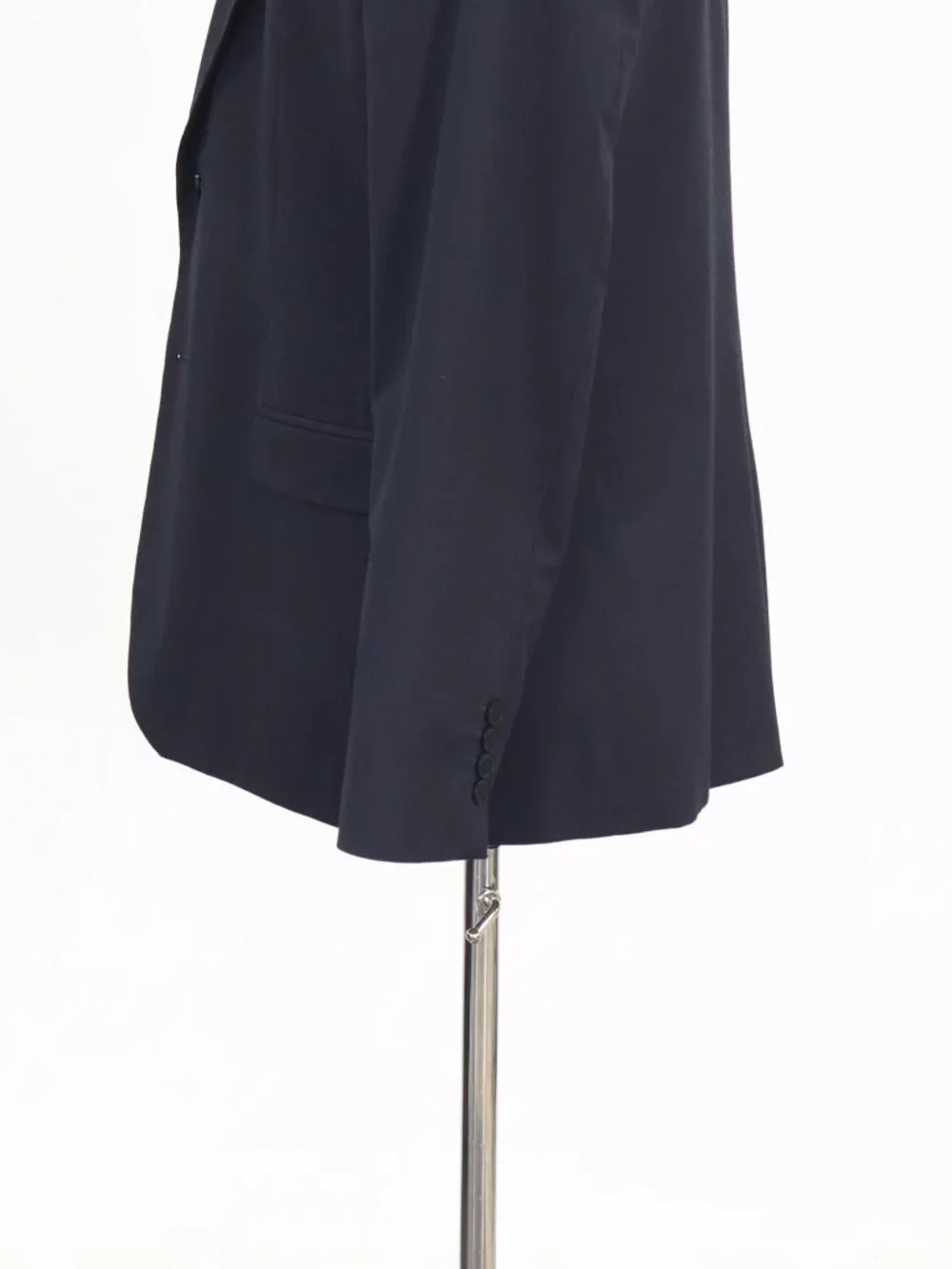Calvin Klein 44L Navy Blazer Sport Coat Jacket 2-Button Herringbone W882